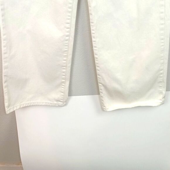 Gianni Bini Cream Straight Wide Leg High Waist Jeans Sz 13 (NWOT) - Picture 4 of 10